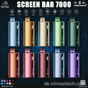 Bildschirmriegel Vape 7000 Puffs